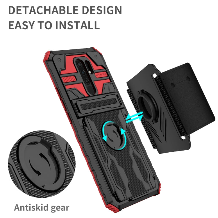 For Xiaomi Redmi 9 Armor Wristband Phone Case