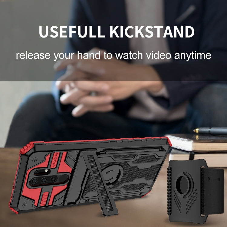 For Xiaomi Redmi 9 Armor Wristband Phone Case