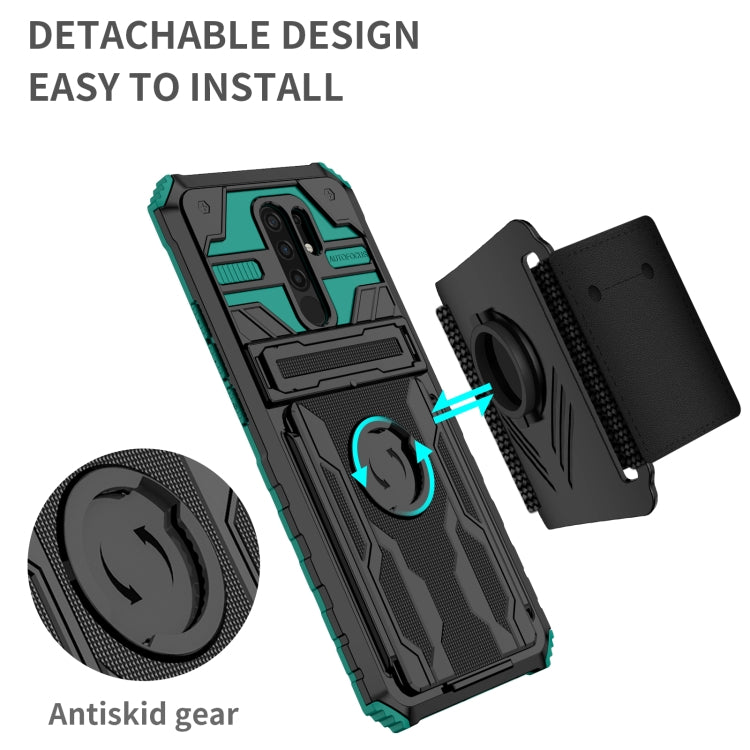 For Xiaomi Redmi 9 Armor Wristband Phone Case