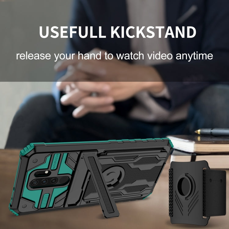 For Xiaomi Redmi 9 Armor Wristband Phone Case