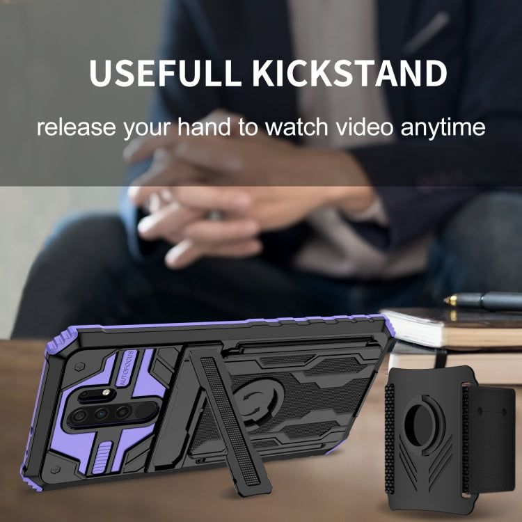 For Xiaomi Redmi 9 Armor Wristband Phone Case