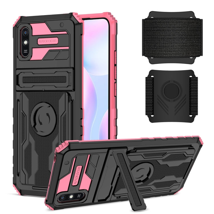 For Xiaomi Redmi 9A Armor Wristband Phone Case