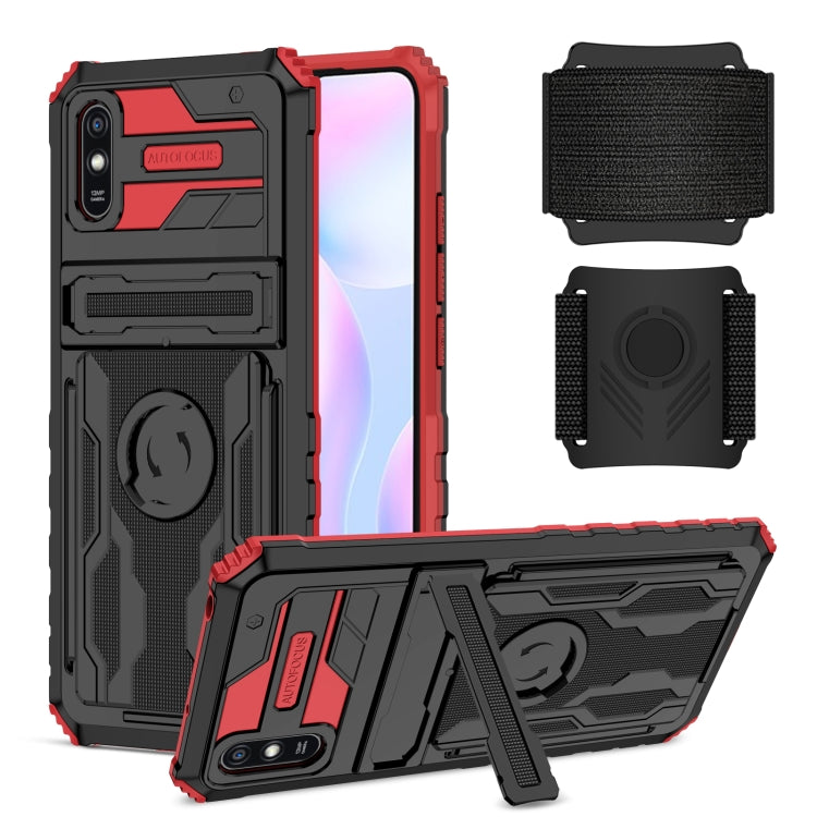 For Xiaomi Redmi 9A Armor Wristband Phone Case