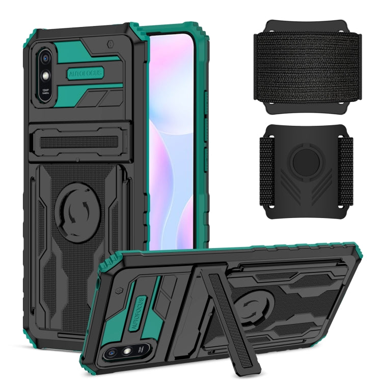 For Xiaomi Redmi 9A Armor Wristband Phone Case