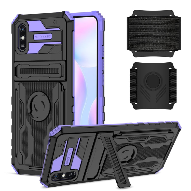 For Xiaomi Redmi 9A Armor Wristband Phone Case