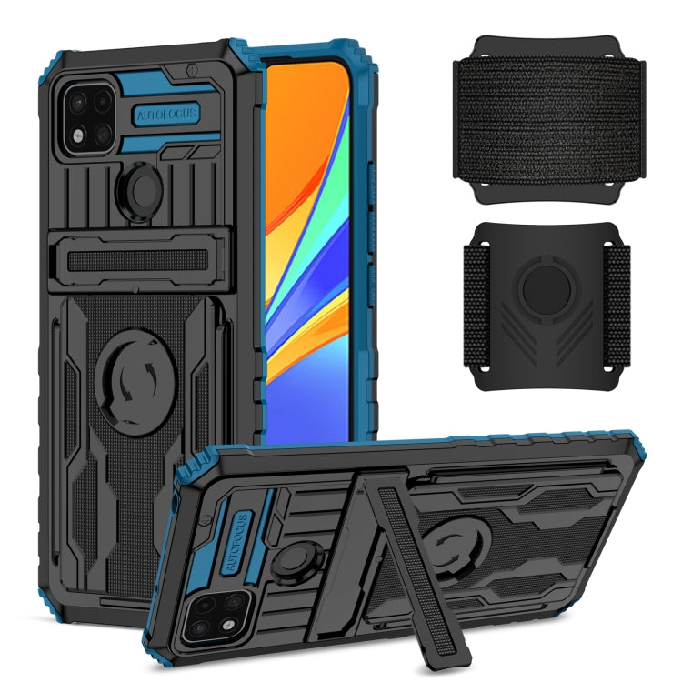 For Xiaomi Redmi 9C Armor Wristband Phone Case
