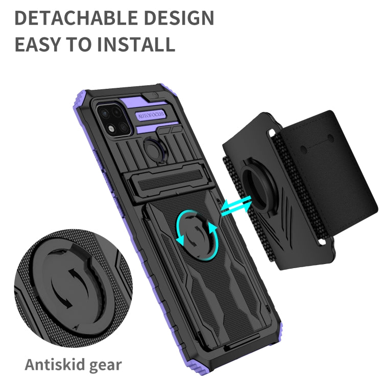 For Xiaomi Redmi 9C Armor Wristband Phone Case