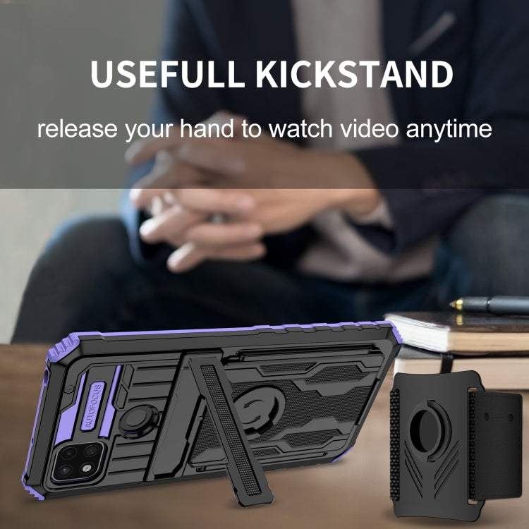 For Xiaomi Redmi 9C Armor Wristband Phone Case