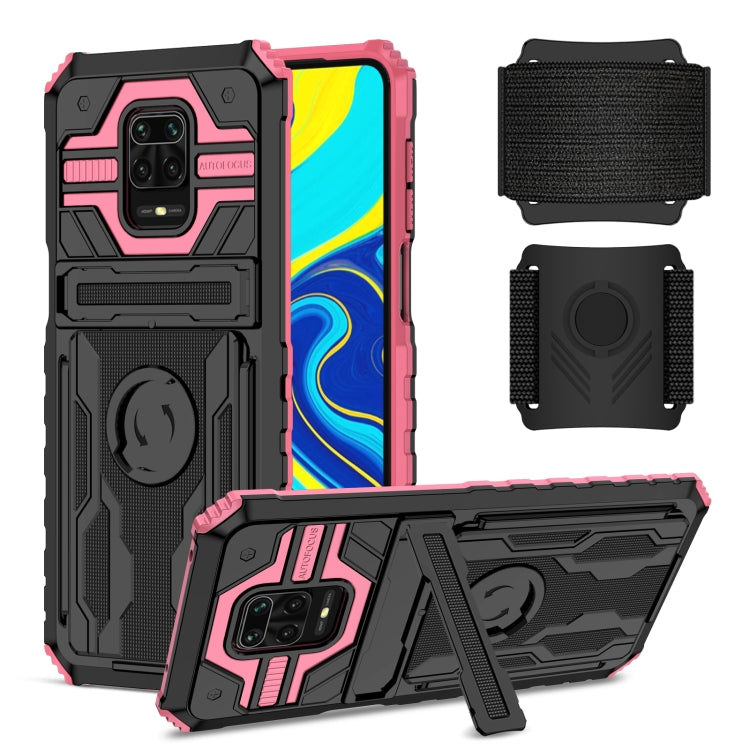 For Xiaomi Redmi Note 9S Armor Wristband Phone Case