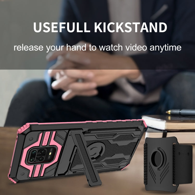 For Xiaomi Redmi Note 9S Armor Wristband Phone Case