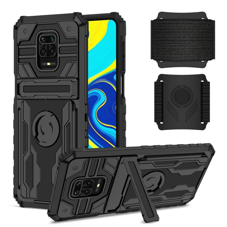 For Xiaomi Redmi Note 9S Armor Wristband Phone Case