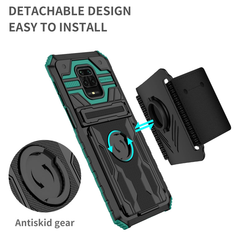 For Xiaomi Redmi Note 9S Armor Wristband Phone Case