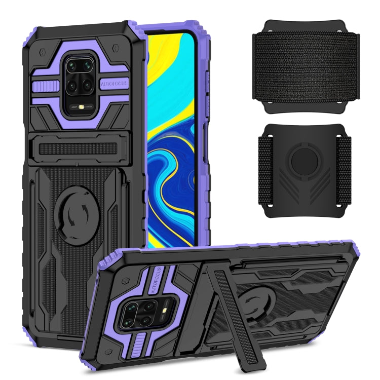 For Xiaomi Redmi Note 9S Armor Wristband Phone Case