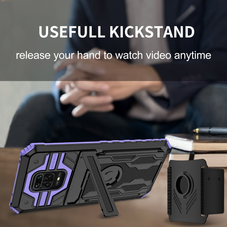 For Xiaomi Redmi Note 9S Armor Wristband Phone Case