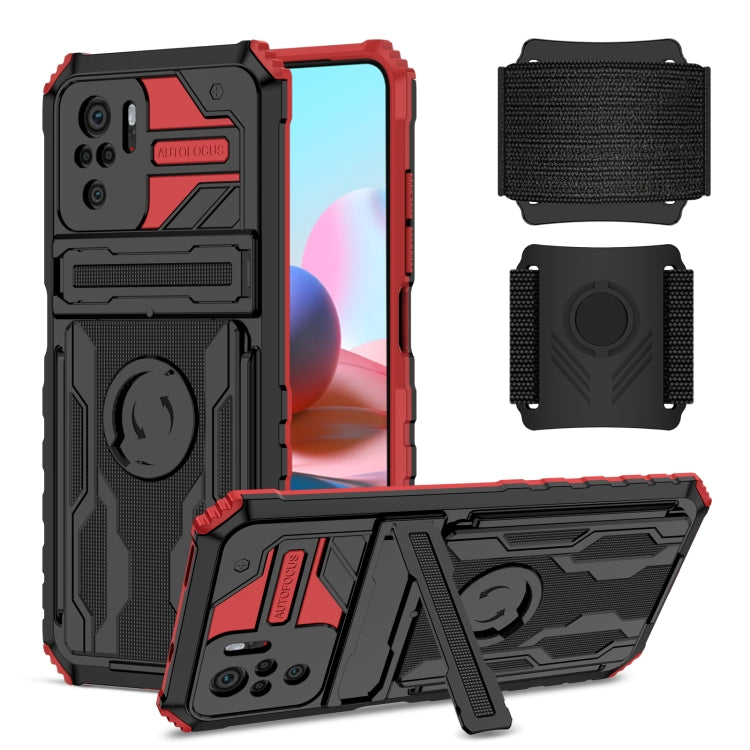 For Xiaomi Redmi Note 10 4G Armor Wristband Phone Case