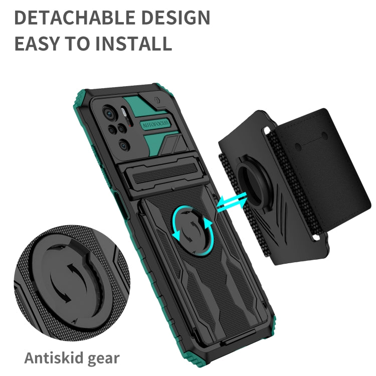 For Xiaomi Redmi Note 10 4G Armor Wristband Phone Case