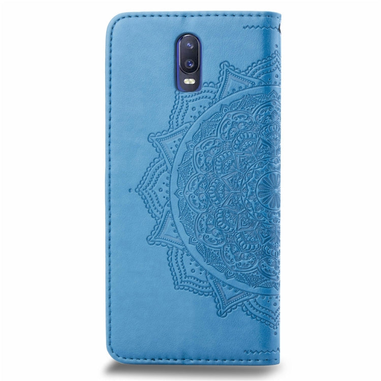For OPPO R17 Embossed Mandala Pattern PC + TPU Horizontal Flip Leather Case with Holder & Card Slots