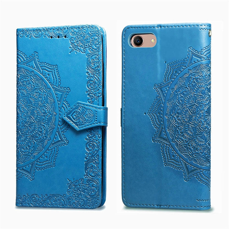 For OPPO A3 Embossed Mandala Pattern PC + TPU Horizontal Flip Leather Case with Holder & Card Slots