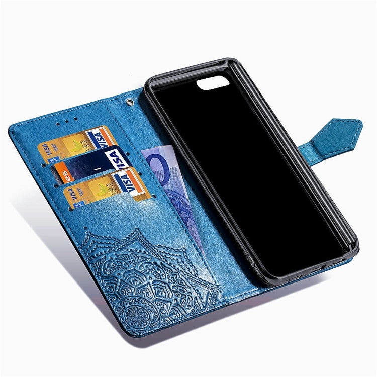 For OPPO A3 Embossed Mandala Pattern PC + TPU Horizontal Flip Leather Case with Holder & Card Slots