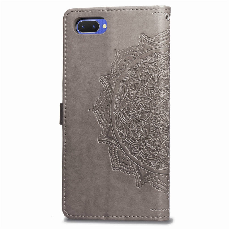 For OPPO A5 Embossed Mandala Pattern PC + TPU Horizontal Flip Leather Case with Holder & Card Slots
