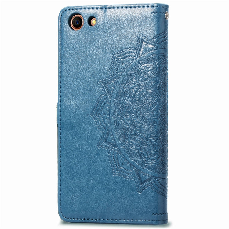 For OPPO A83 Embossed Mandala Pattern PC + TPU Horizontal Flip Leather Case with Holder & Card Slots