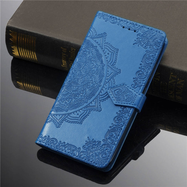 For OPPO A83 Embossed Mandala Pattern PC + TPU Horizontal Flip Leather Case with Holder & Card Slots