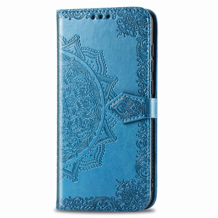 For OPPO F11 Pro Embossed Mandala Pattern PC + TPU Horizontal Flip Leather Case with Holder & Card Slots