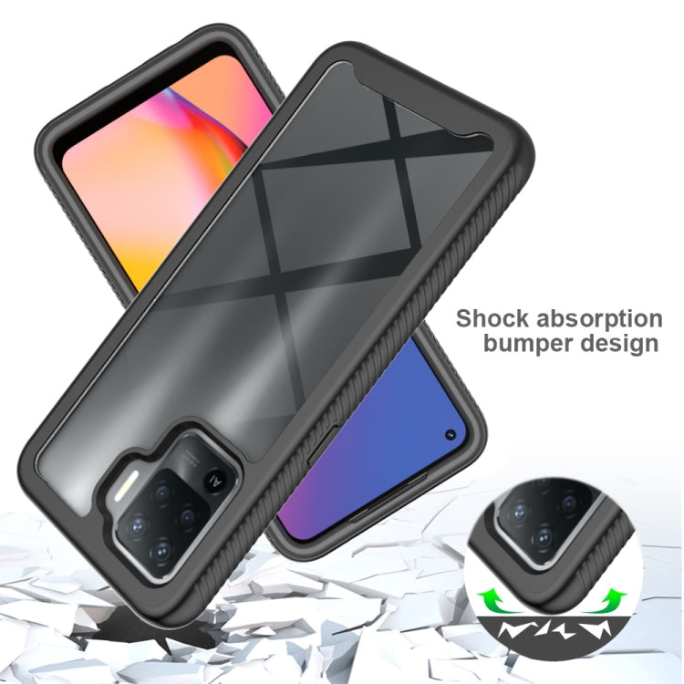 For OPPO A94 Starry Sky Solid Color Series Shockproof PC + TPU Phone Case