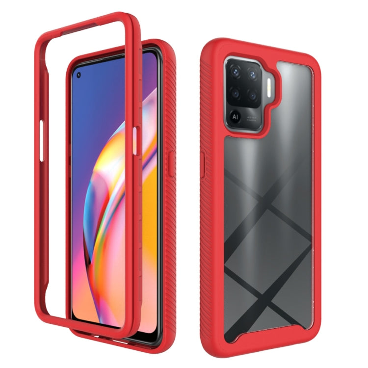 For OPPO A94 Starry Sky Solid Color Series Shockproof PC + TPU Phone Case