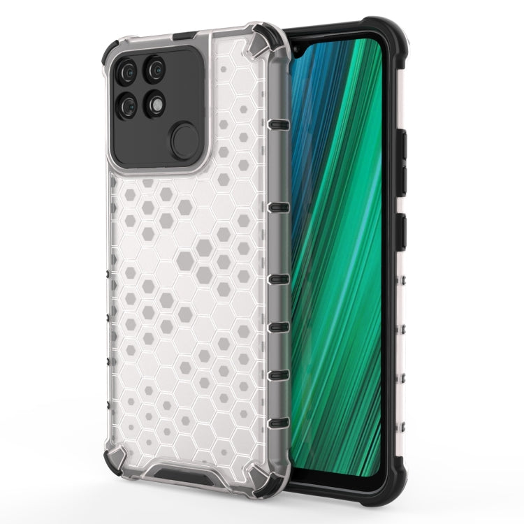 For OPPO Realme Narzo 50A Shockproof Honeycomb PC + TPU Phone Case