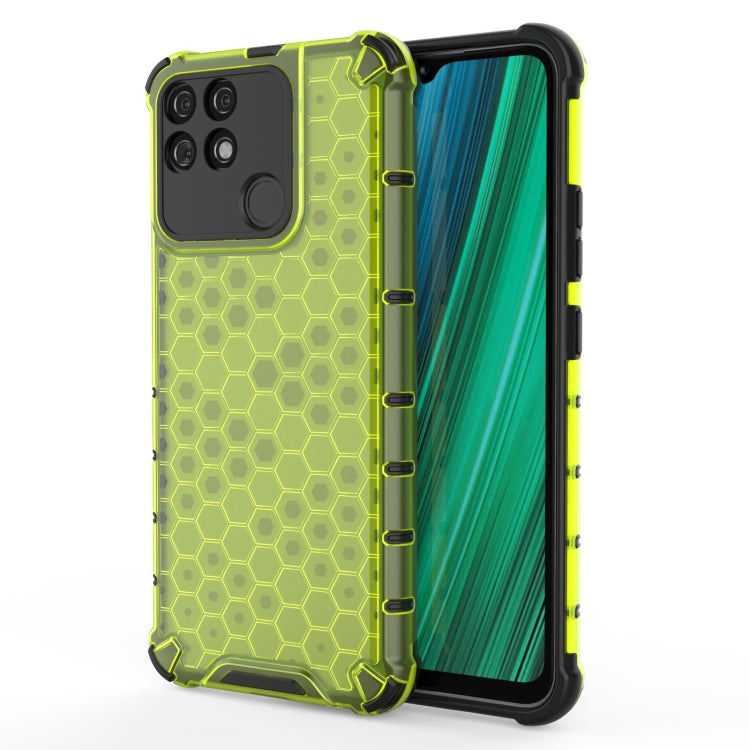 For OPPO Realme Narzo 50A Shockproof Honeycomb PC + TPU Phone Case