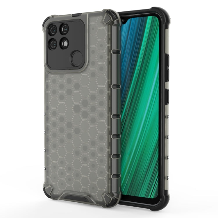 For OPPO Realme Narzo 50A Shockproof Honeycomb PC + TPU Phone Case