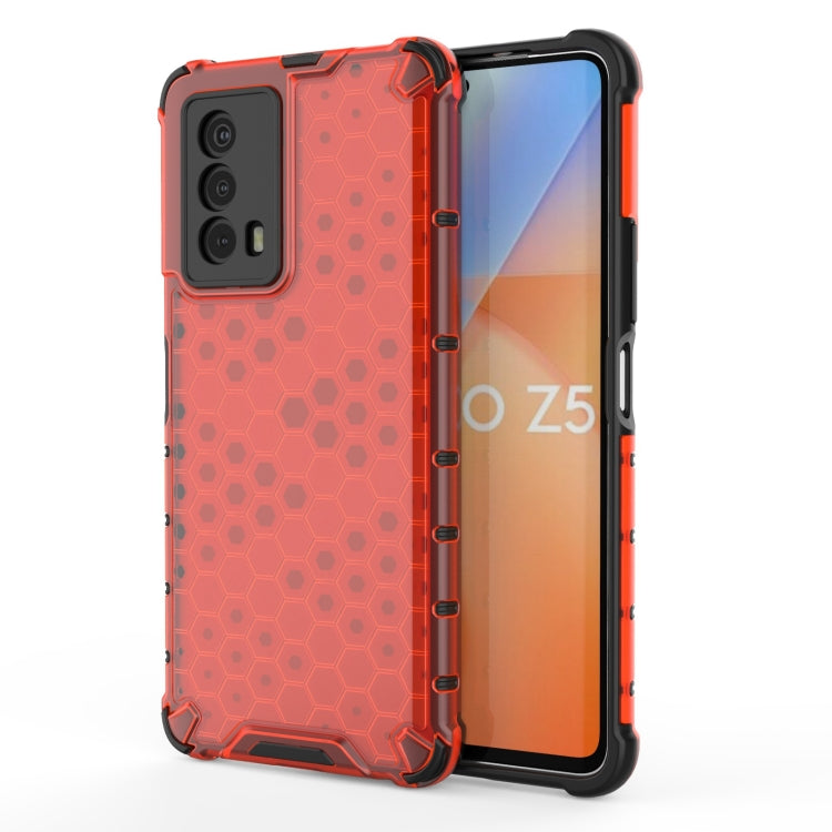 For vivo iQOO Z5 Shockproof Honeycomb PC + TPU Phone Case