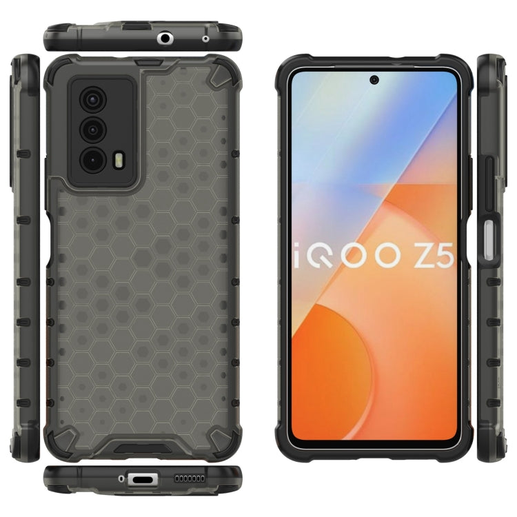 For vivo iQOO Z5 Shockproof Honeycomb PC + TPU Phone Case
