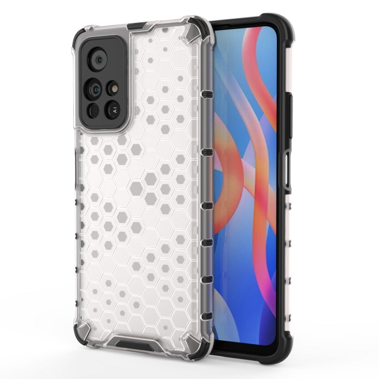 For Xiaomi Redmi Note 11 5G Shockproof Honeycomb PC + TPU Phone Case