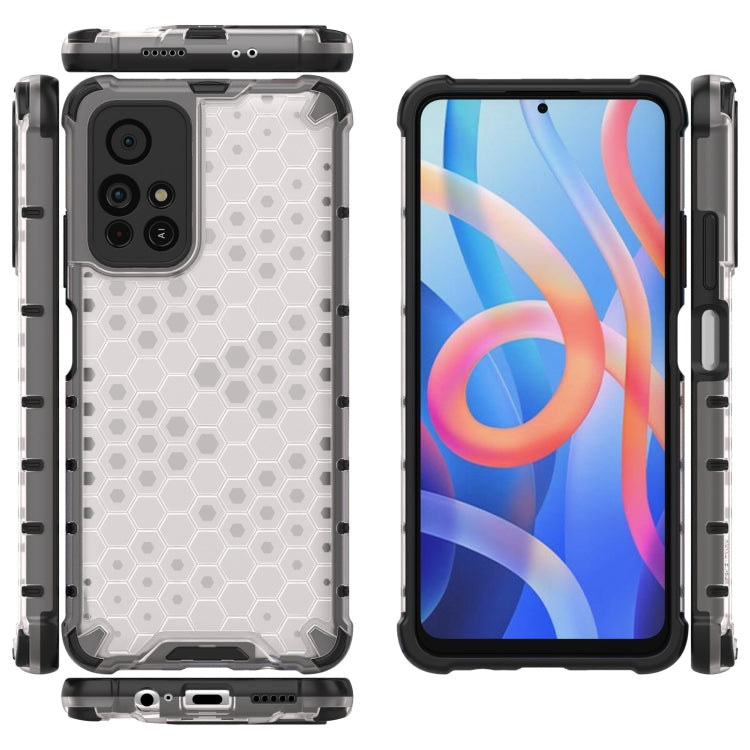 For Xiaomi Redmi Note 11 5G Shockproof Honeycomb PC + TPU Phone Case