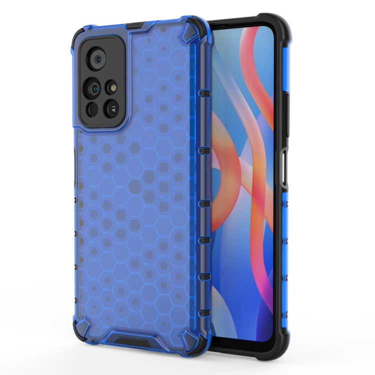 For Xiaomi Redmi Note 11 5G Shockproof Honeycomb PC + TPU Phone Case