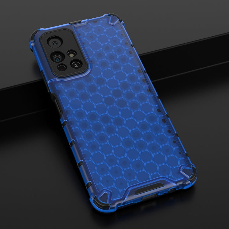 For Xiaomi Redmi Note 11 5G Shockproof Honeycomb PC + TPU Phone Case