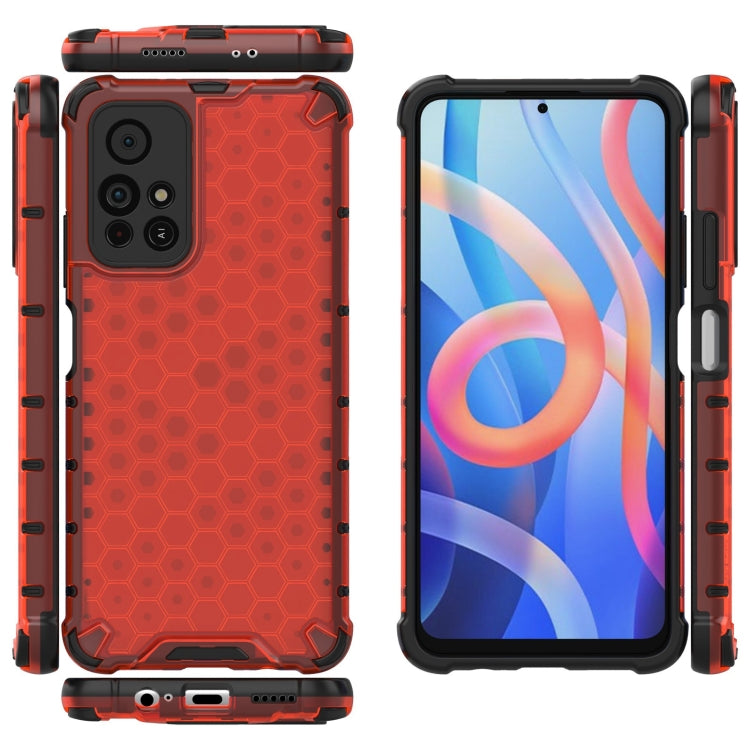 For Xiaomi Redmi Note 11 5G Shockproof Honeycomb PC + TPU Phone Case