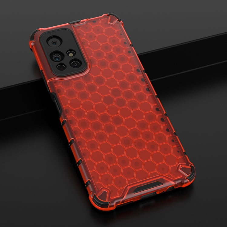 For Xiaomi Redmi Note 11 5G Shockproof Honeycomb PC + TPU Phone Case