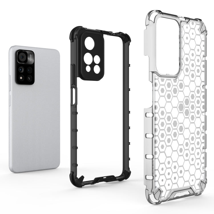 For Xiaomi Redmi Note 11 Pro 5G Shockproof Honeycomb PC + TPU Phone Case