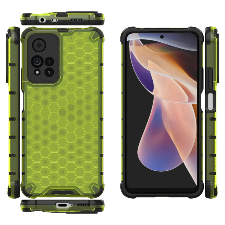 For Xiaomi Redmi Note 11 Pro 5G Shockproof Honeycomb PC + TPU Phone Case