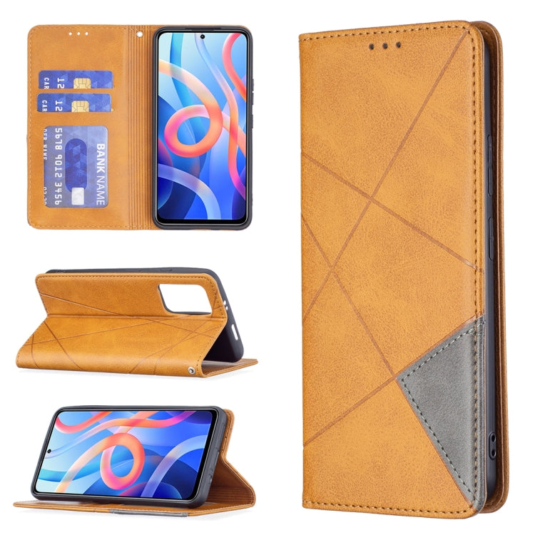 For Xiaomi Redmi Note 11 5G Prismatic Invisible Magnetic Leather Phone Case