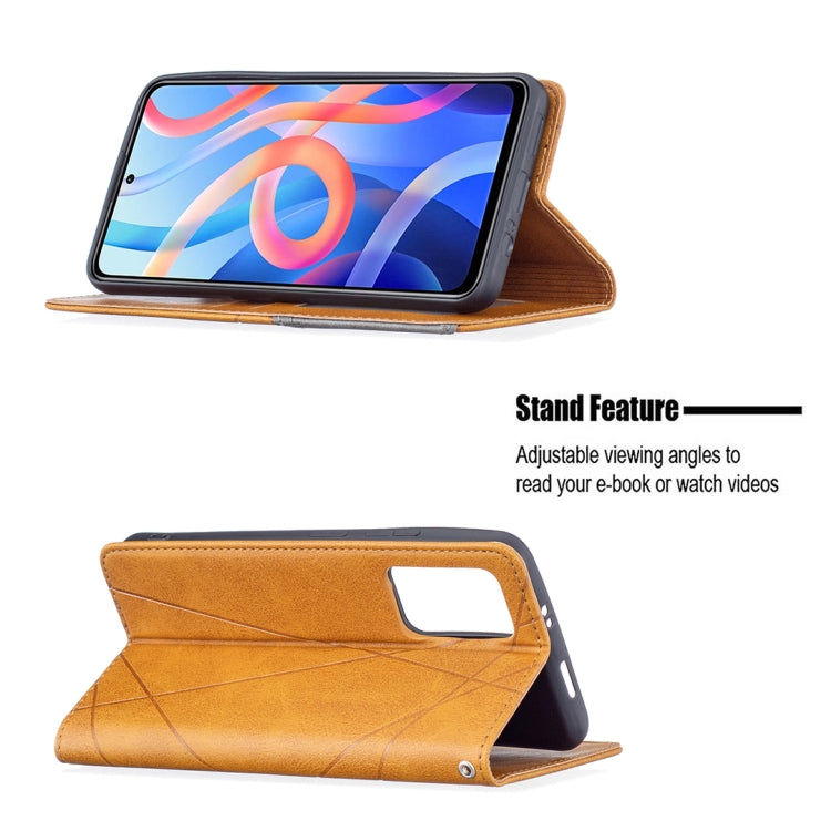 For Xiaomi Redmi Note 11 5G Prismatic Invisible Magnetic Leather Phone Case