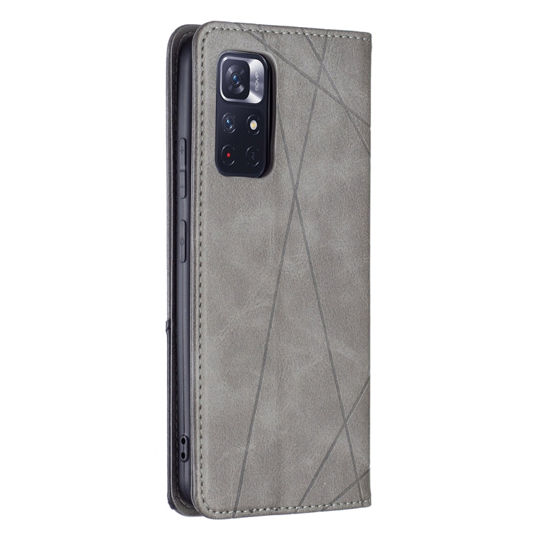 For Xiaomi Redmi Note 11 5G Prismatic Invisible Magnetic Leather Phone Case