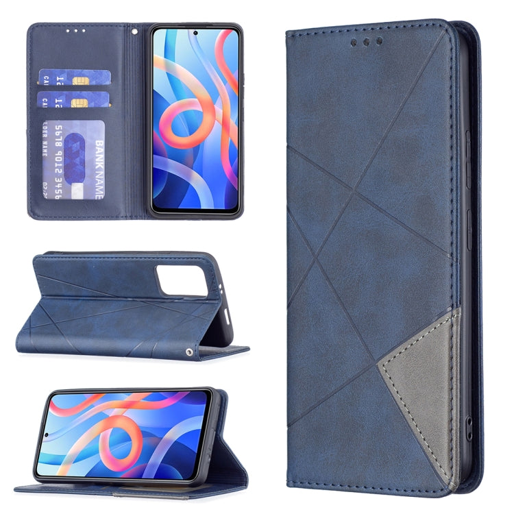 For Xiaomi Redmi Note 11 5G Prismatic Invisible Magnetic Leather Phone Case