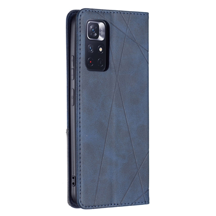 For Xiaomi Redmi Note 11 5G Prismatic Invisible Magnetic Leather Phone Case
