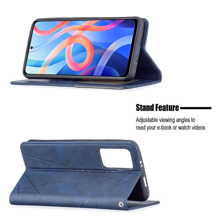 For Xiaomi Redmi Note 11 5G Prismatic Invisible Magnetic Leather Phone Case