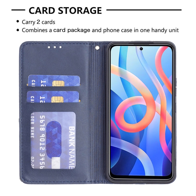 For Xiaomi Redmi Note 11 5G Prismatic Invisible Magnetic Leather Phone Case