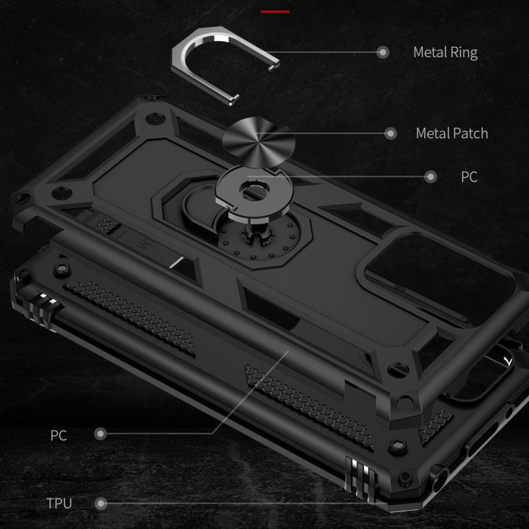 For Xiaomi Redmi 10 Shockproof TPU + PC Phone Case with 360 Degree Rotating Holder
